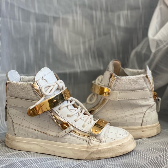 White leather Giuseppe Zanotti high-top sneakers - Picture 5 of 5